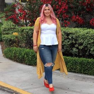 YELLOW WRAP DRESS can be worn open or closed